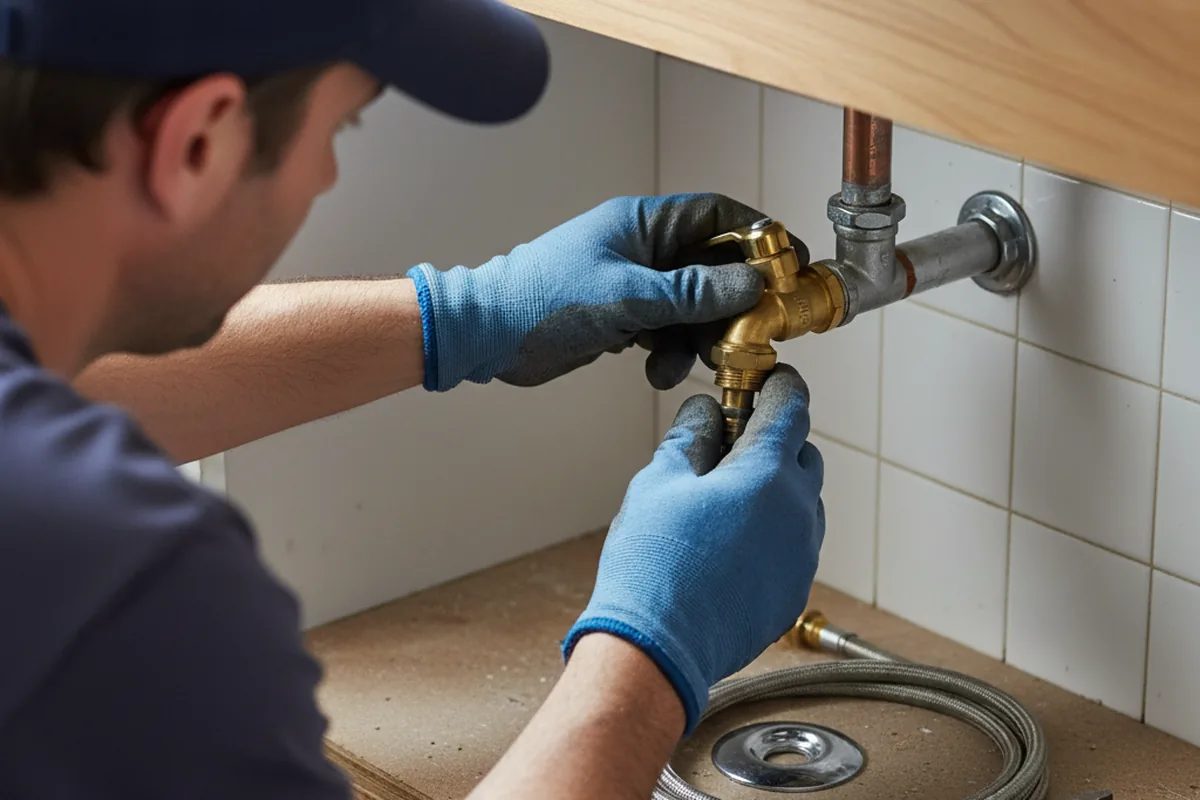 Shutoff valve and fitting work during Repiping in Castorland